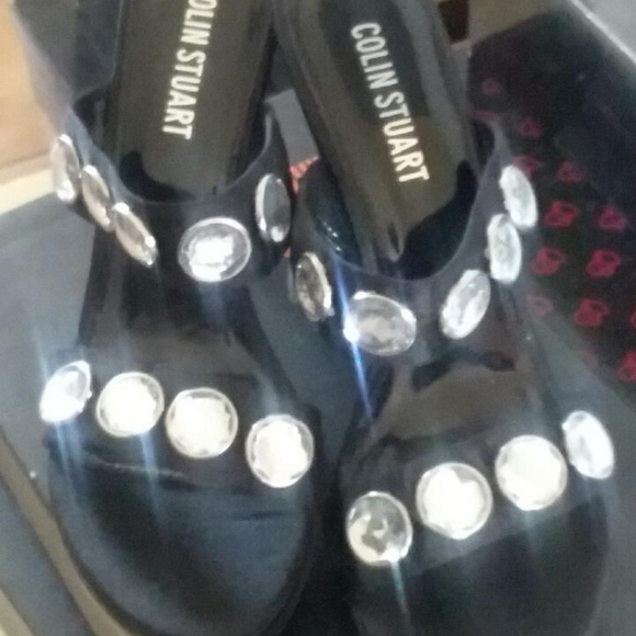 Colin Stuart black backless pumps - Picture 6 of 8